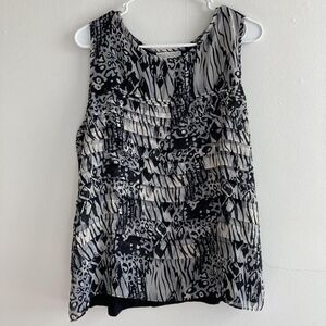 Dana Buchman | X-Large | Black Tan | Womens | Tank Top